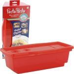 Microwave Pasta Cooker The Original Fasta Pasta Red No Mess, Sticking or Waiting for Boil