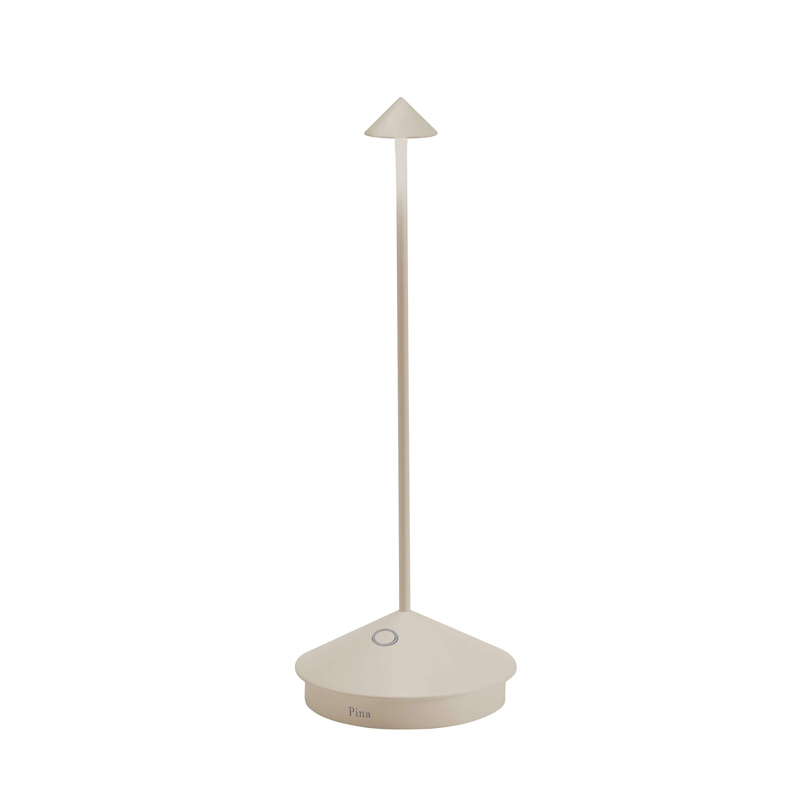 bac92963a64cac29b2321ac703f04b60aeb27d77073c291cf4ad6231f0bd6a6f.jpg Zafferano Pina Pro Table Lamp Sand - Image 1