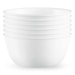 Corelle Vitrelle 28-oz SoupCereal Bowls Set of 6, Chip & Crack Resistant Dinnerware Bowls for Soup, Ramen, Cereal and More, Trip