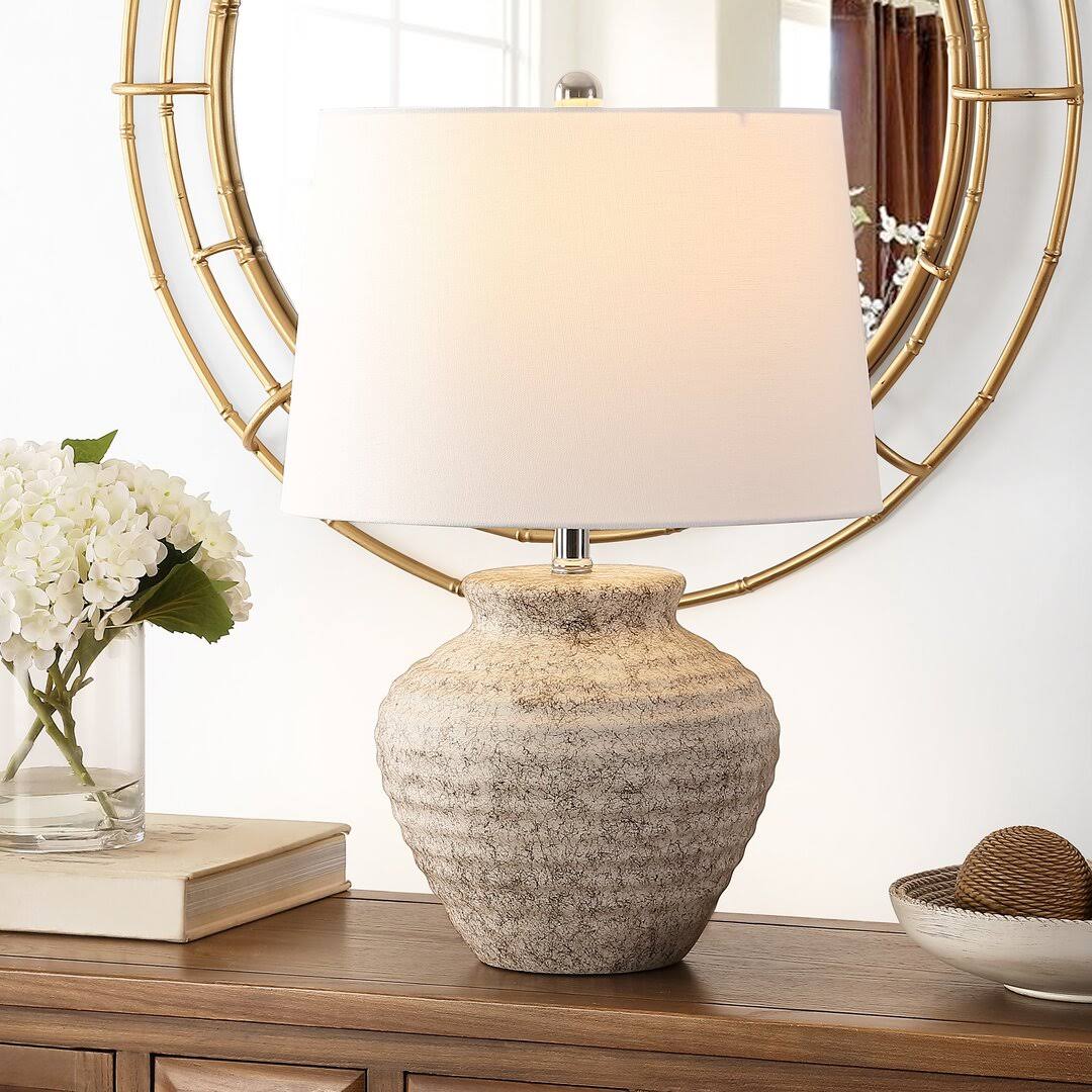 bb001759273da5bd65ee198b259ae4fd4529f4eeffb150d07dfd1c0d19d57f4a.jpg Adstock 22.5" Light Gray Table Lamp August Grove - Image 1