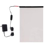 PDLC Switchable Smart Film Electric Smart Glass Film Adhesive All Day Privacy Protection Window Sticker, 6inch x 12inch
