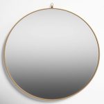 Cassie Mirror Joss & Main Finish: Brass, Size: 28" x 28"