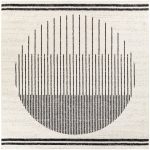 Corum Abstract Black/Ivory Area Rug Trent Austin Design Rug Size: Square 7'10"