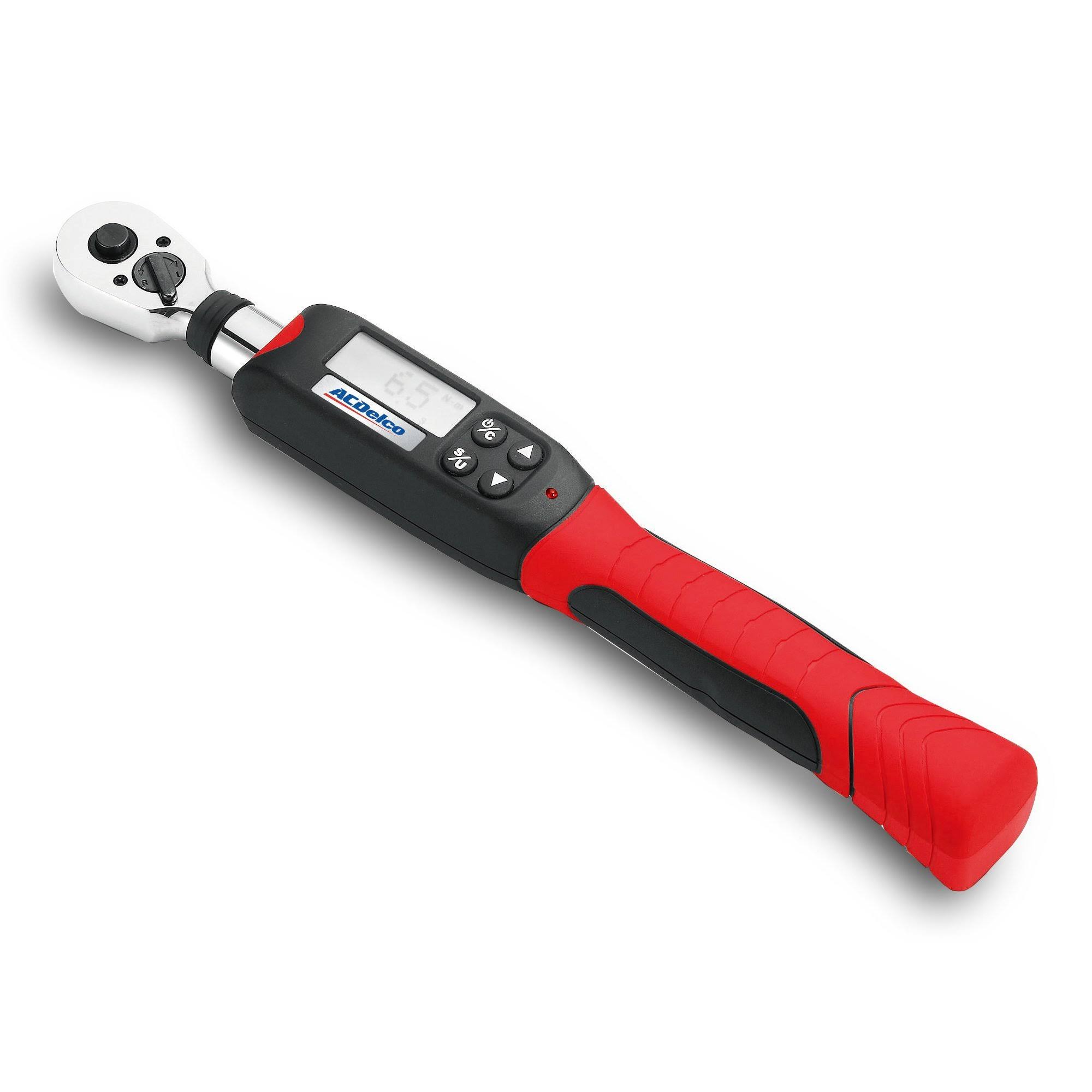 ACDelco ARM601-3 3/8" Digital Torque Wrench (3.7 to 37 ft-lbs.), with Buzzer & LED Flash Notification - ISO 6789 Standards