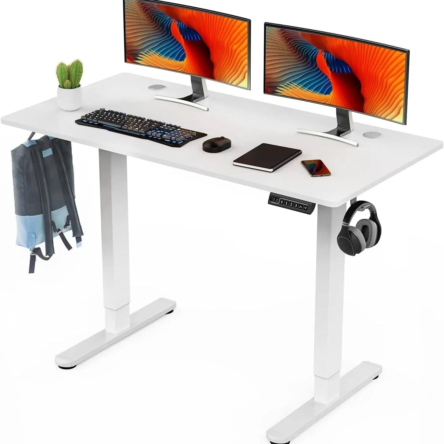 bb2b1f2ddb8003188c8c0d55f58f2ba6249dc37a9a6e0e6799872e7a63a1d8d5.webp Electric Standing Desk 48 x 24 Inch Adjustable Height Electric with 3 Memory Controller - Image 1
