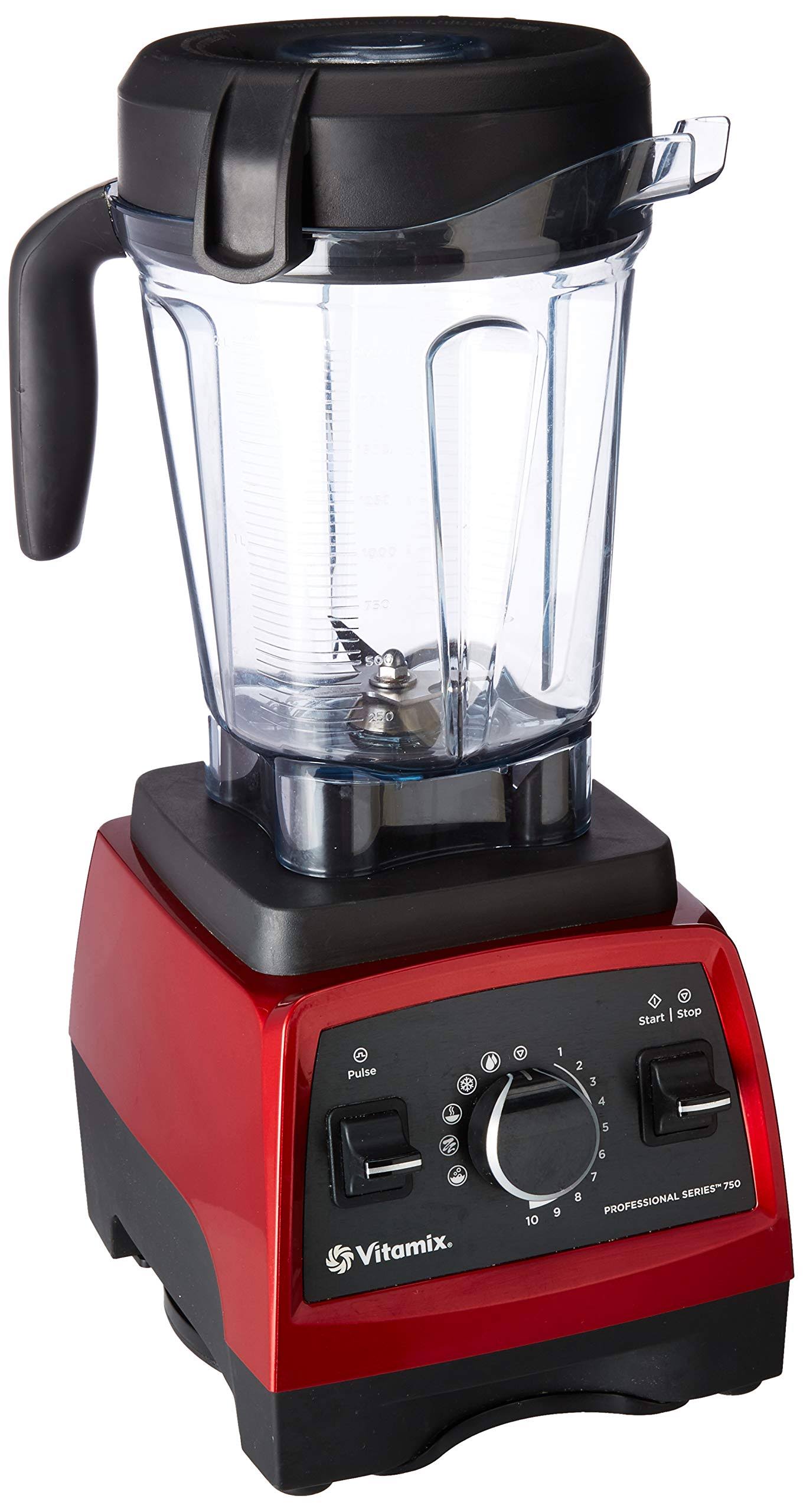 bb31836f69415e8cf4c60f0ebd0714b733f9ea0ab4bdc12f834a7b6375893691.jpg Vitamix Professional Series 750 Blender - Candy Apple Red - Image 1