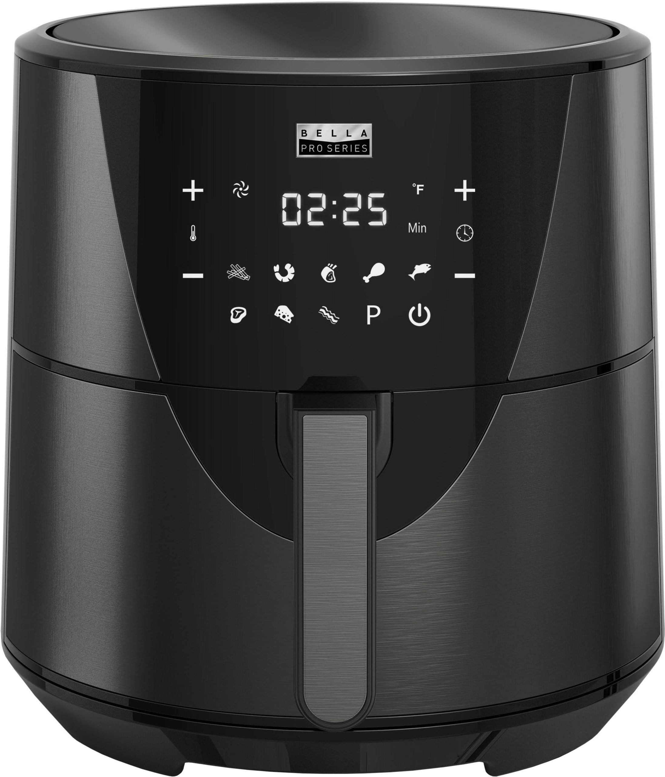 bb40cc34e51a7c0662640154edd3bb72f423ca639a0e53a9c0da3089b35ffacd.jpg Bella Pro Series - 8-Qt. Digital Air Fryer - Black Stainless Steel - Image 1