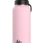 Hydrapeak 32oz Wide Mouth Stainless Steel Water Bottle Pink Chug 32
