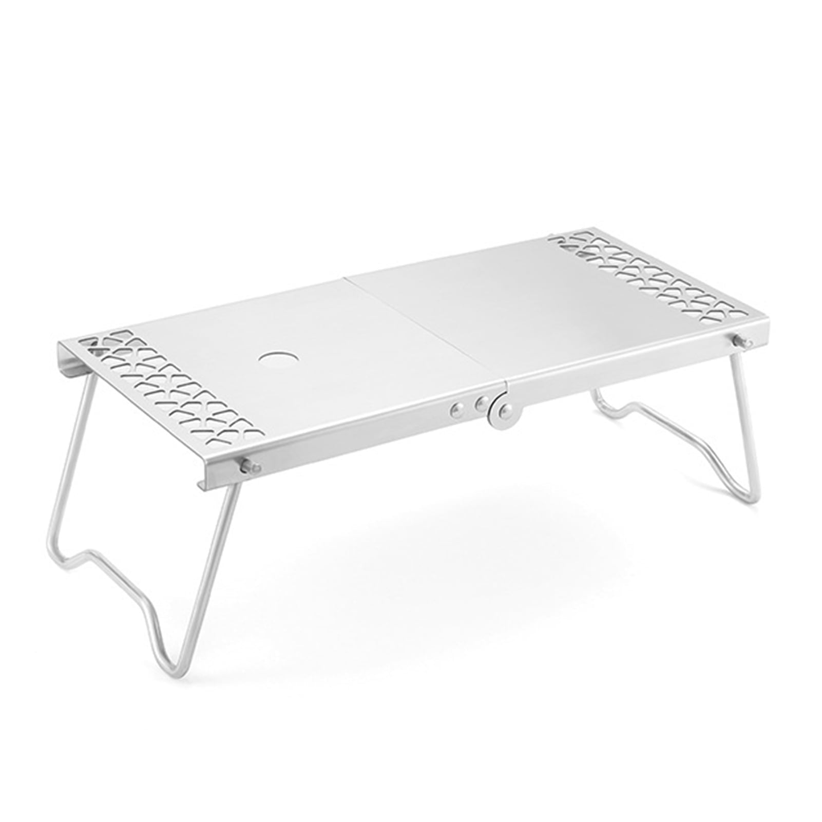 bb81a98d657640536ea96995d388396c0ee7dd6653811cb44d9ec4e21eb542c3.jpg Outdoor Folding Camp Stand Cooking Station Table for Camping Hiking Backpacking Picnic - Image 1