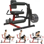 AECOJOY Leg Extension and Curl Lower Body Workout Machine, Heavy Duty Adjustable Leg Rotary Extension Plate Loaded Fitness Equipment