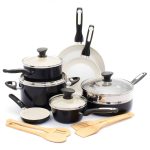 GreenPan Rio 16pc Cookware Set Black