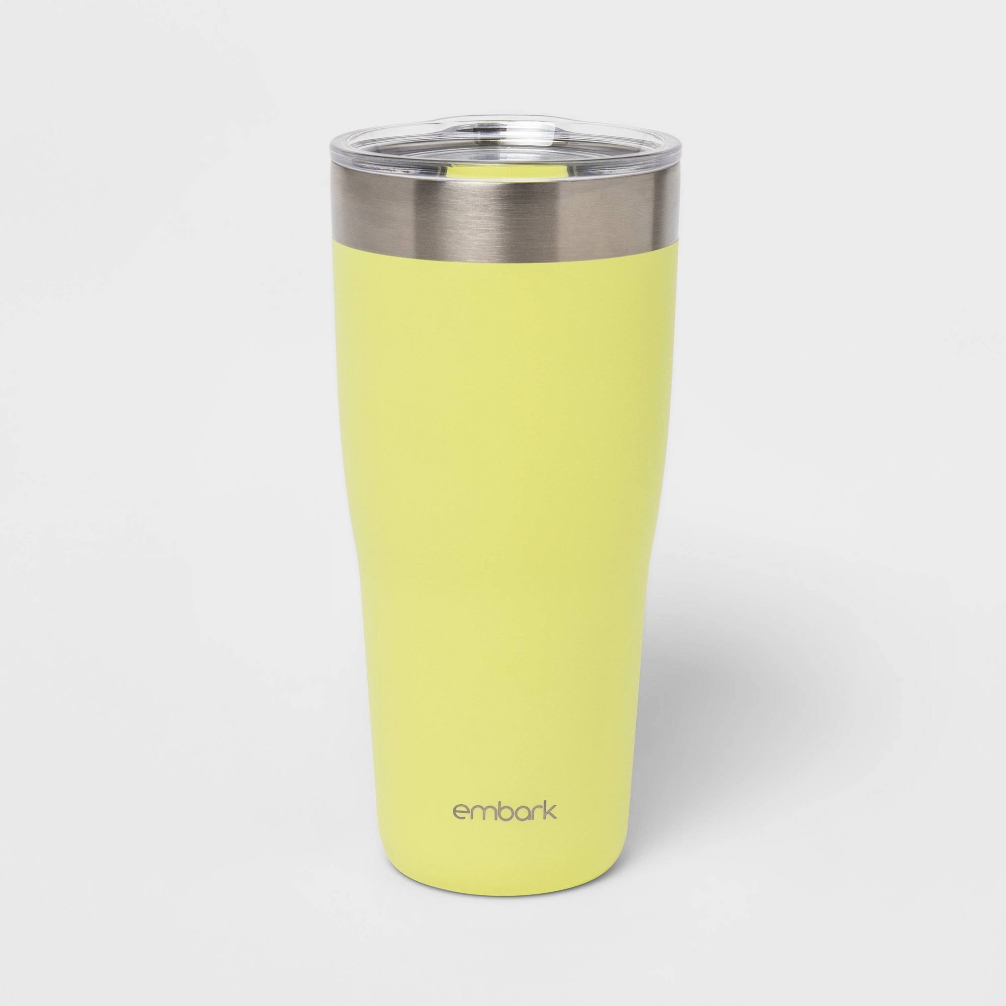 bbc10d6e8598411ed82495329b9a811b94ccbcefedce2c8310e747304d894bbb.jpg 30oz Stainless Steel Lidded Tumbler Citron Green - Embark - Image 1