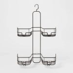 Hose Round Wire Shower Caddy Black - Made by Design