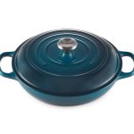 Le Creuset Signature Cast Iron 3.5-Quart Deep Teal Braiser