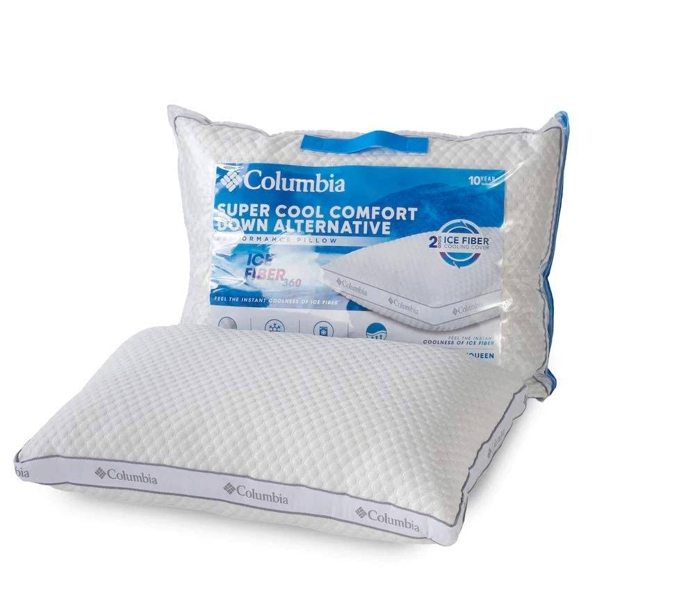 bc0b8269ec2701f6bfb39ad72446b392686509ec2a6c19cdf235991fc32e3dea.jpg Columbia Ice Fiber Side Sleeper Down Alternative Pillow - Image 1