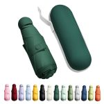 Trenovo Travel Umbrella - Mini Folding Compact Umbrella with Case, 8 Ribs Lightweight Portable Umbrella, Small Sun & Rain Pocket Umbrella for Girls