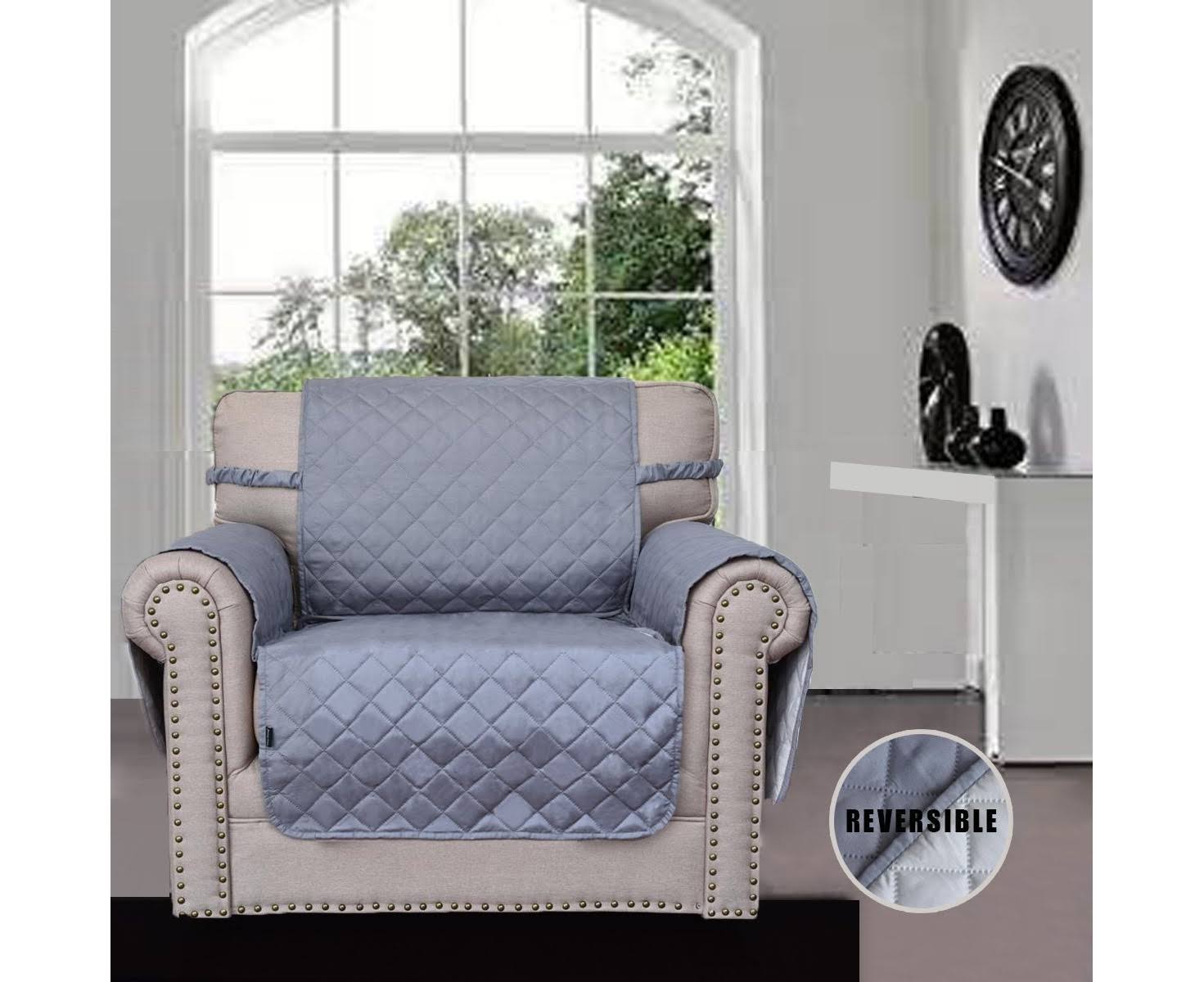 bc965f55bd40ed4fee12df7f5a0e49e08b7fd0fb8d9c40ec4255fb989f446838.jpg Easy-Going Chair Sofa Slipcover Reversible Sofa Cover Water Resistant Couch Cover Furniture Protector Cover with Elastic Straps for Pets Children - Image 1