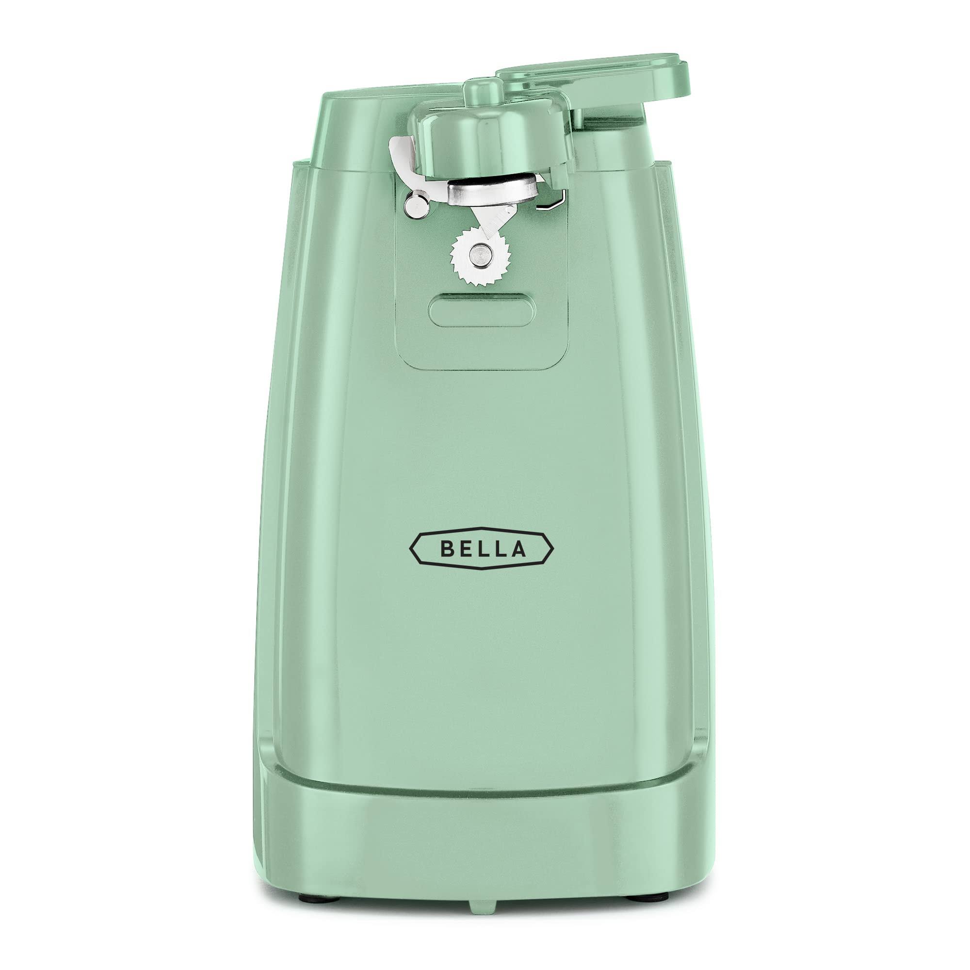 bca5d40e90d48736b90509028bce9ac8bc0f6f6061f706bba2d840355185f084.jpg Bella Electric Can Opener and Knife Sharpener, Multifunctional Jar and Bottle Opener with Removable Cutting Lever and Cord Storage, Stainless Steel - Image 1