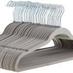 AmazonBasics Velvet Suit Hangers - 50-Pack, Grey