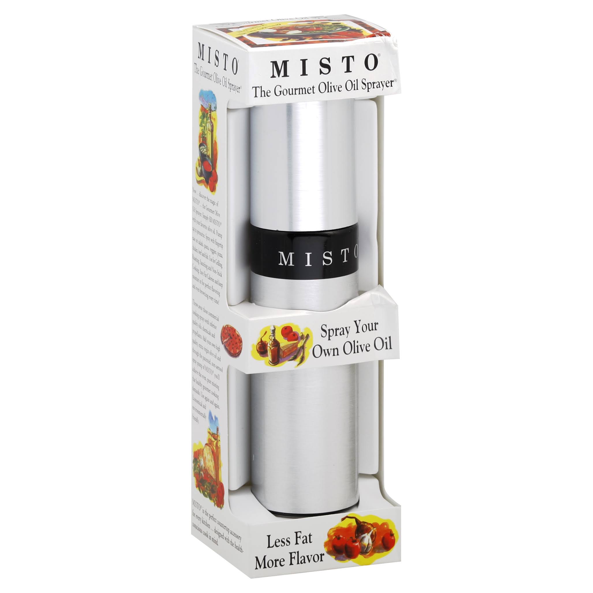 bcb4ba84eba3078c2d5df5ad28a34eac4a99cfdd8308d9deea35fc7ab3caec9d.jpg Misto Gourmet Brushed Aluminum Olive Oil Sprayer - Image 1