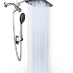 Veken 12 inch High Pressure Rain Shower Head Combo with Extension Arm- Wide Rainfall Showerhead with 5 Handheld Water Spray - Adjustable Dual SHC5V201