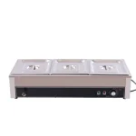 Food Warmer Steam Table Countertop 2 - Pan Station Stainless Steel 110V