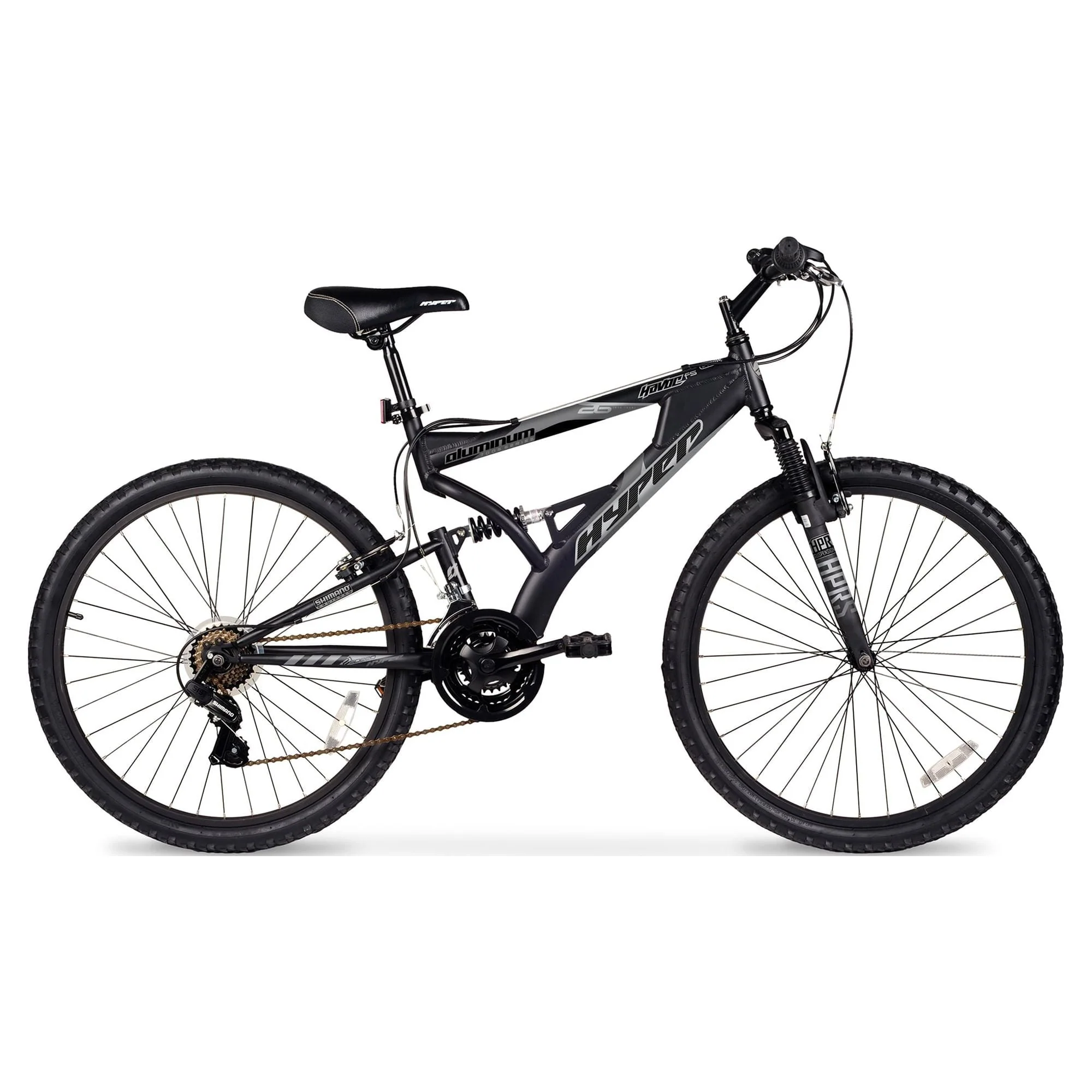 bd4a5896592c9f7912cbe8b6fa9a6b775f60e66dfd6530314e70aebcddf714dd.webp Hyper Bicycle 26" Men'S Havoc Mountain Bike, Black - Image 1
