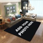 IQCGSSYG Custom Rug Design Your Photo Logo Text Personalized Door Mat Soft Anti Slip Washable Decorative Area Carpet for Home Bedroom Living Room Office