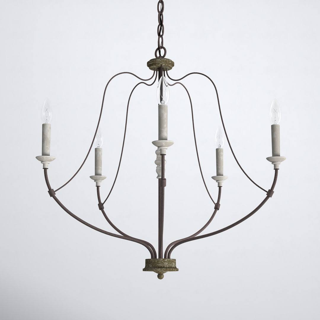 bd7225147f718e7d62b4c44ff0b79c276951bb1976060fbb08ec30062b609944.jpg Shoshanna 5 - Light Candle Style Classic Chandelier - Image 1