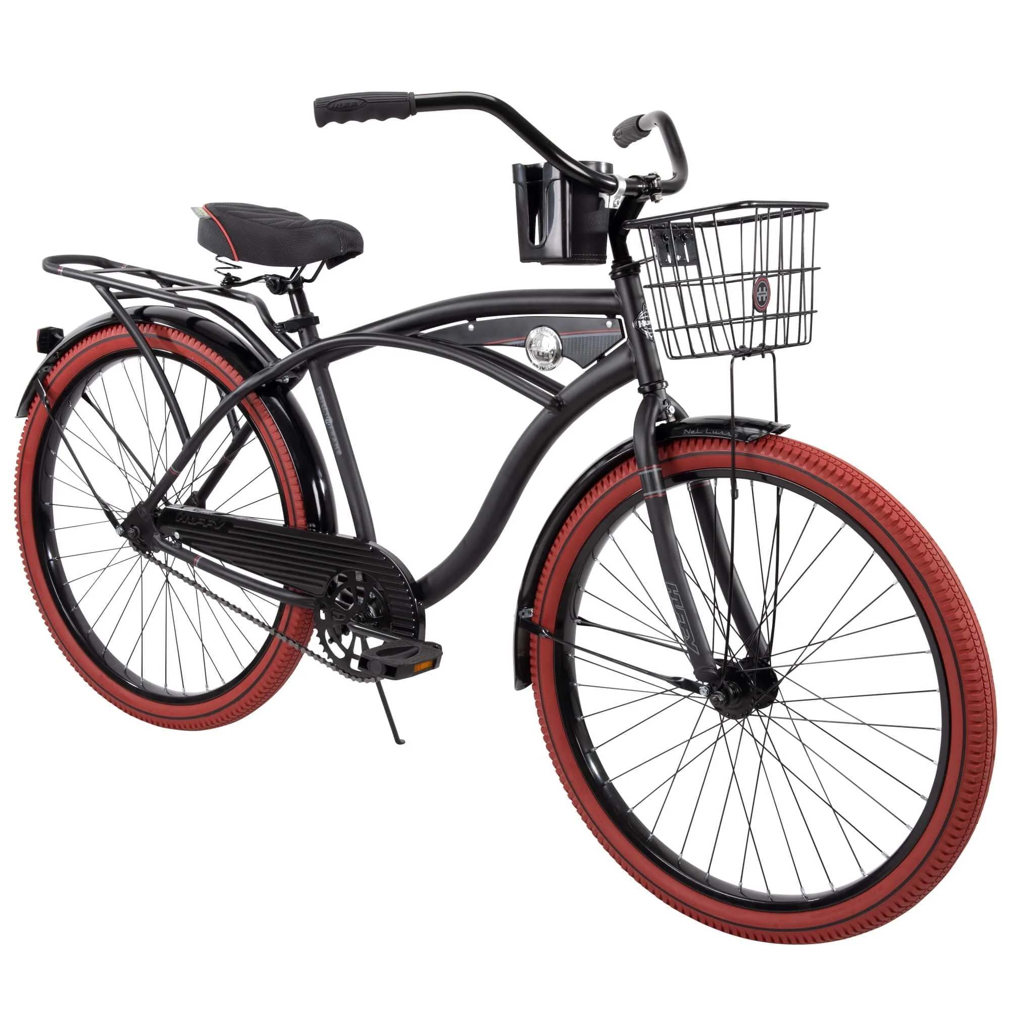 bd7cd6a9f592d3b997896a8e85f05f80a1801dc536e17966c91b17c748e7e491.webp 26¡± Nel Lusso Men'S Cruiser Bike, Matte Black - Image 1