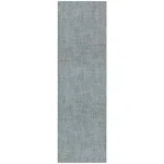 Agra Collection Static Design 2 ft. x 8 ft. Indoor Handmade Wool Runner Rug, 2 ft. 3 in. x 7 ft. 6 in., Gray