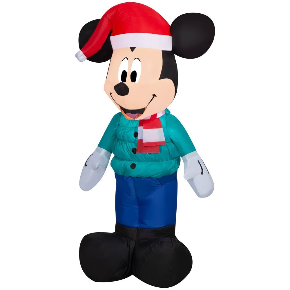 bd92c38bd405f485bd07e8044a50a6279eba1a6acd1de96e5728edd37a902175.jpg Disney 3.5-ft Lighted Mickey Mouse Christmas Inflatable | 881764 - Image 1