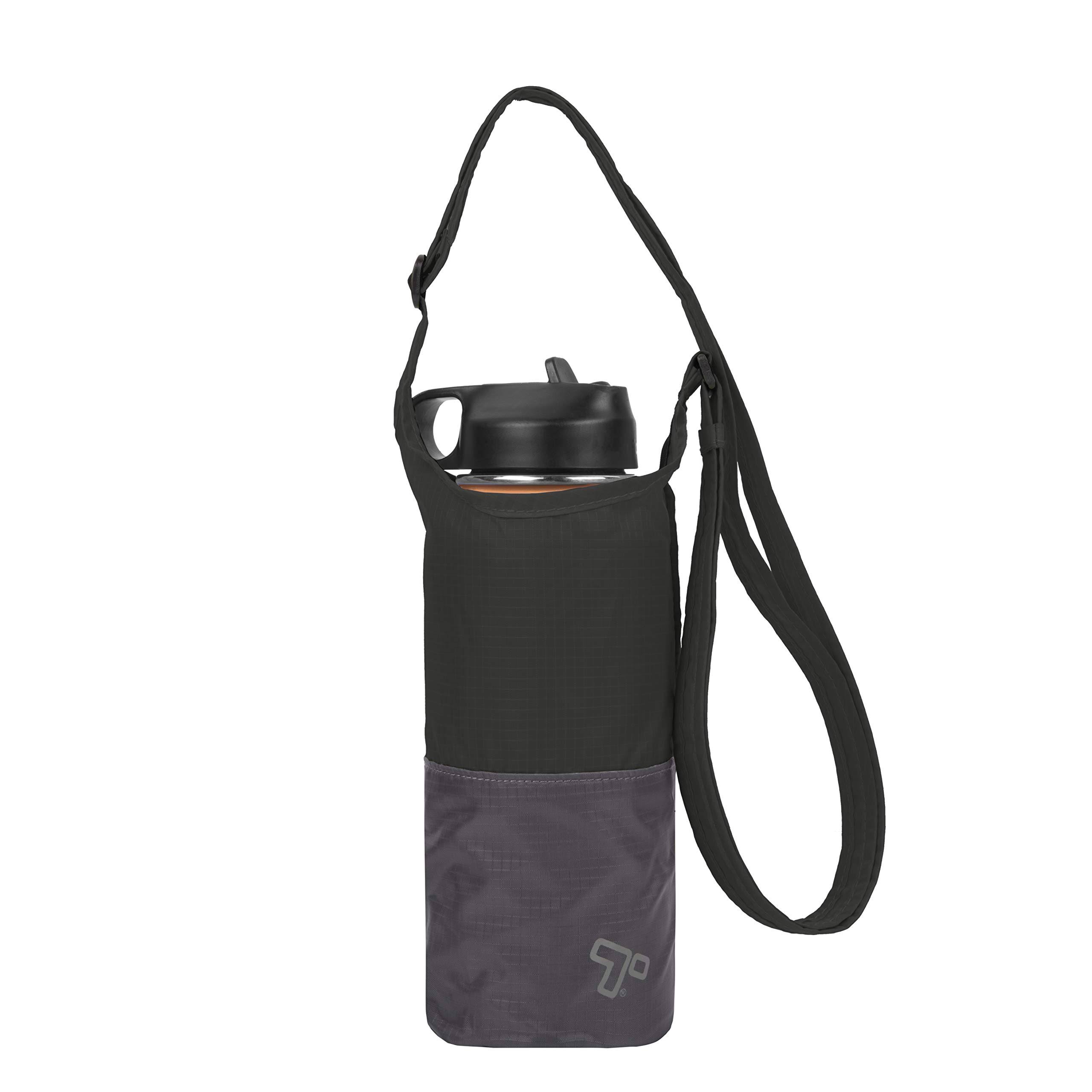 bdce0684c5b6c6b3f7f943bf673f616198ab2409b1b19425c3f5984c4b64cf5d.jpg Travelon Packable Water Bottle Tote Black - Image 1