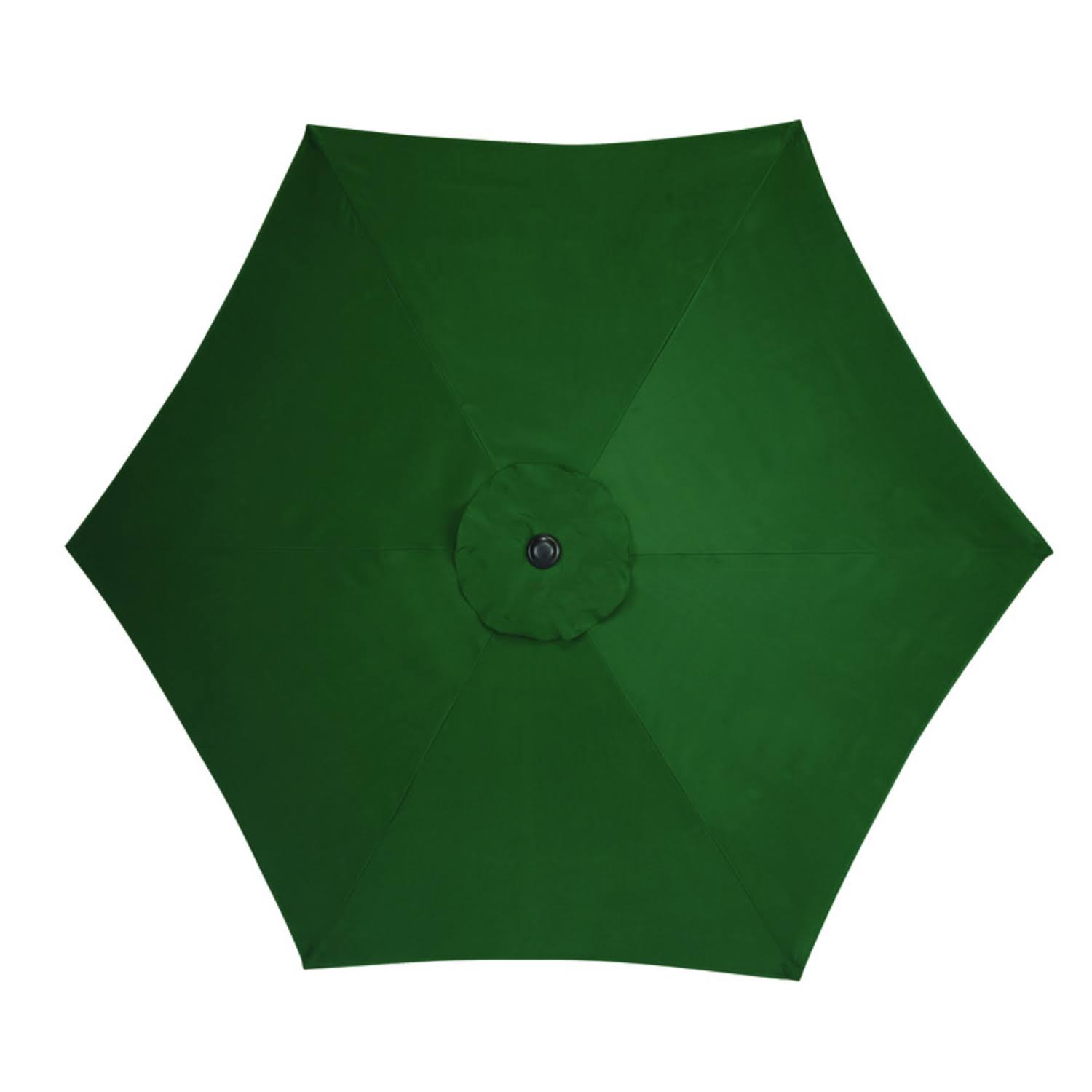 bddf4b9dd7bde8e125e417b7a2a87026813ac0d06b2d49bf73adc4ff19601b89.jpg Living Accents 9' Green Market Umbrella - Image 1