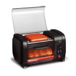 Elite Cuisine EHD-051B Black Hot Dog Roller Toaster Oven