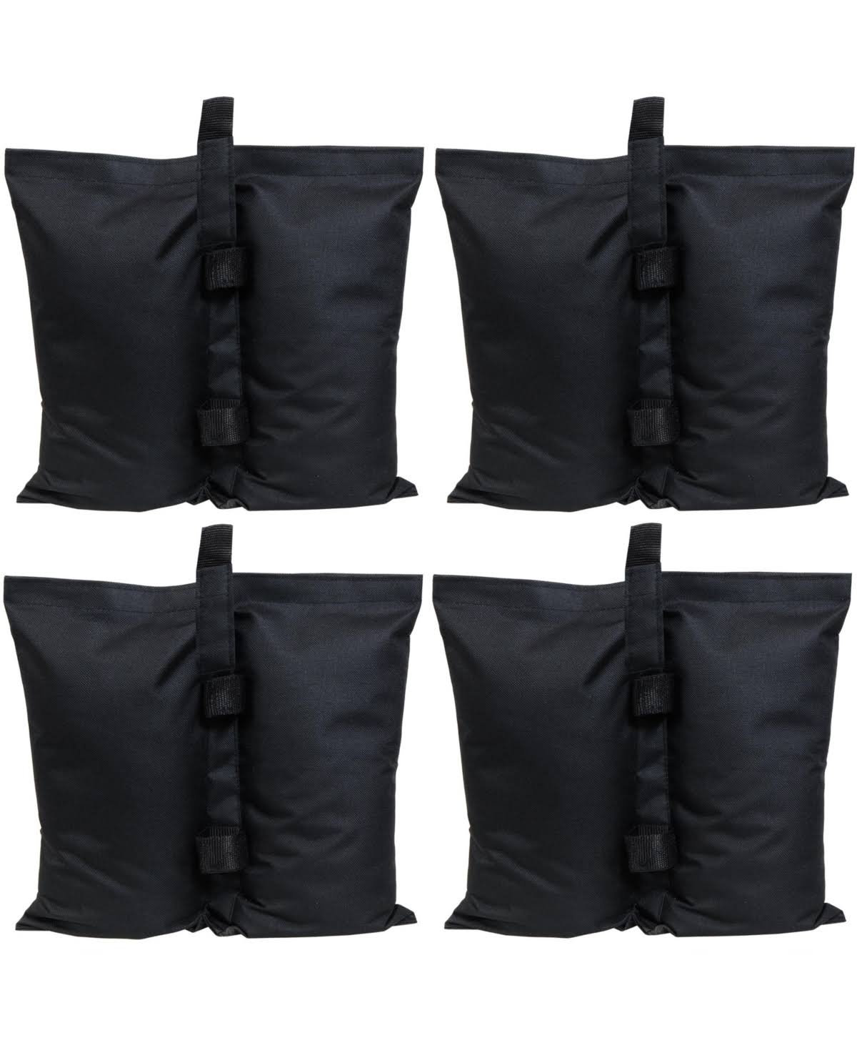 be1d8ec676f3c27ccf5de98305a0a0d7f5374a4e8cc346965080b536250ca450.jpg Sunnydaze Polyester Sandbag Canopy Weights - Black - Set of 4 - Image 1