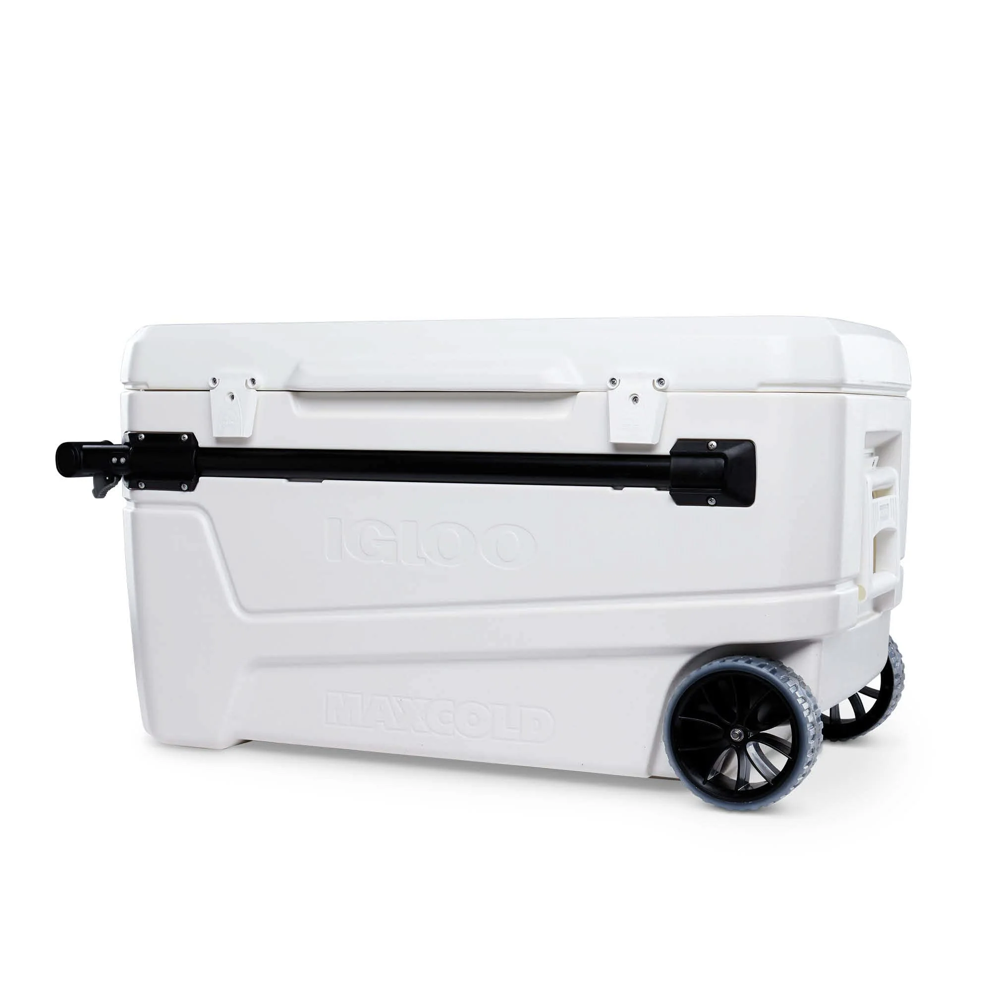be1e424a83e883c48ba6ba692ddf20bfbd4f75e0347d14c6bfe78a3bf26a5b58.webp Igloo 110 Qt Glide Pro Portable Large Ice Chest Wheeled Cooler - Image 1