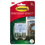 Command Outdoor Medium Clear Window Hooks with Clear Strips 17091CLR-AW