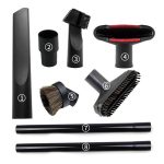 GIBTOOL 1 1/4' Vacuum Attachments for Shop VAC Accessories Household Cleaning Kit with Adapter Fit 1 3/8' Hose 8 Pack Attachments, 8pcs Attachements