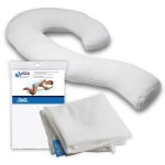 Contour Swan Body Pillow w/Pillowcase & Mesh Laundry Bag