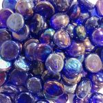 Creative Stuff Glass - Glass Gems - Vase Fillers (1 lb, Cobalt Blue Irid)