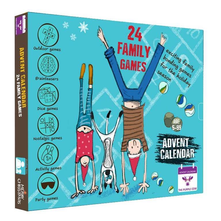 be587c0533e9bad2dc9e90be74699ad79b7b2beb92a4b70df144914347c0e39d.jpg New 2022 Advent Calendar Family Games by The Purple Cow 24 of The Best Ever Family Games in One Box - Put The Screen Aside and Enjoy Hours and Hours - Image 1