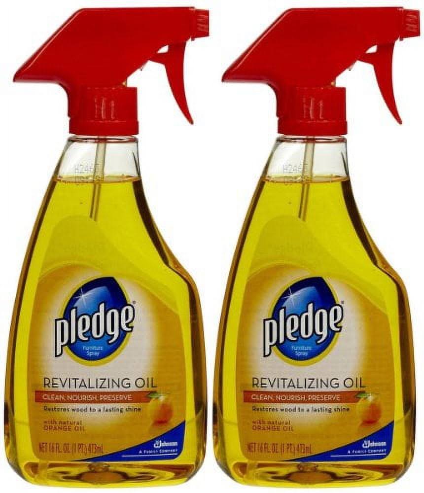 be7d0ce6c9792dc6b7296e05c524d63fae33b9db4fbe4266f02e5fbe43293b06.jpg Pledge Revitalizing Oil with Natural Orange Oil, 16 fl oz (Pack of 2) - Image 1