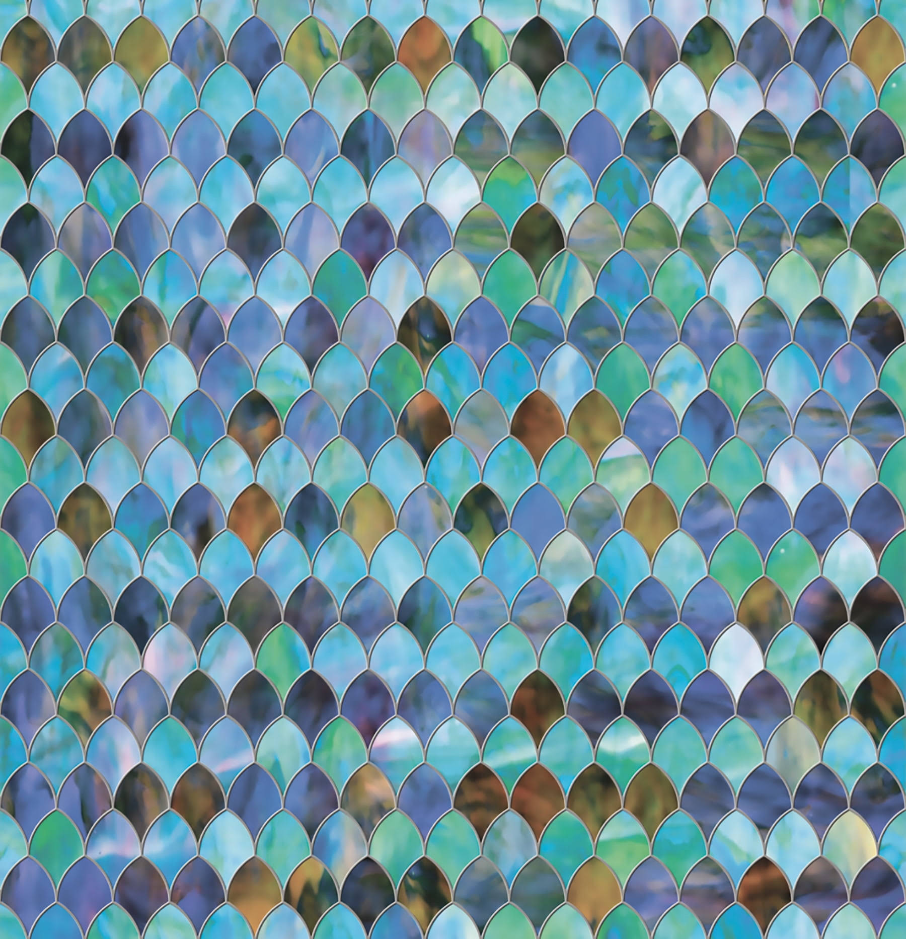 be83e67481a36009f69e3c49b6e83a19cc0663f24a02e3763aea4c89d25d58b1.jpg Inhome 47" x 24" Sea Glass Static Window Film - Image 1