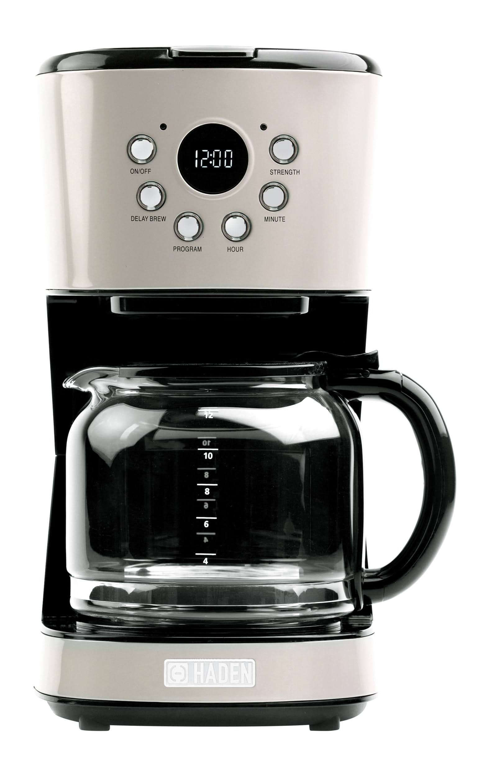 bece2d0eccc79e43bdd15c685fb8c0d463ca98598134ebce5b8fe0c1070c7143.jpg Haden - Modern 12-Cup Programmable Coffee Maker - Putty - Image 1