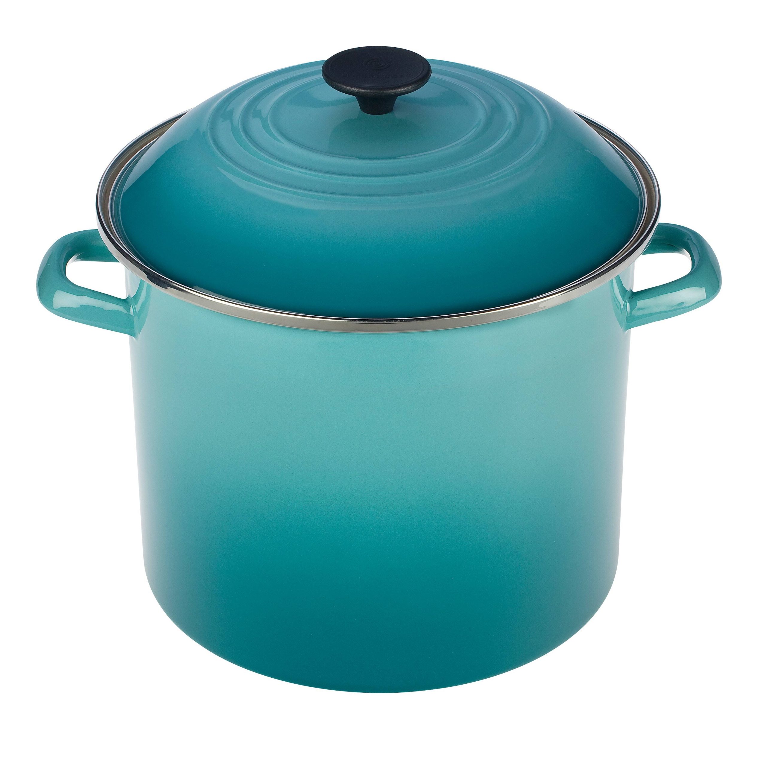 bedee36465ac3b505cdbf6eac88e180f308d119b6ce5b1546519307b2c10c74c.jpg Le Creuset 8 Qt. Caribbean Stockpot - Image 1