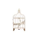 14 inch White Floral Tabletop Birdcage by Ashland-Spring Dcor, Size: 7.08�� x 7.67�� x 14.17��
