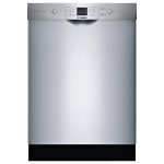 Bosch 100 Series 24" Built in Dishwasher-Stainless Steel-SHEM3AY55N