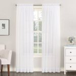Emily Sheer Voile Window Panel, White