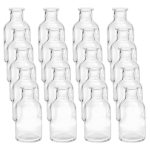 30 PC 4" Bulk Clear Apothecary Jar Bottle Vases